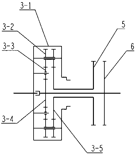 Transfer case structure and hinge joint type dumper