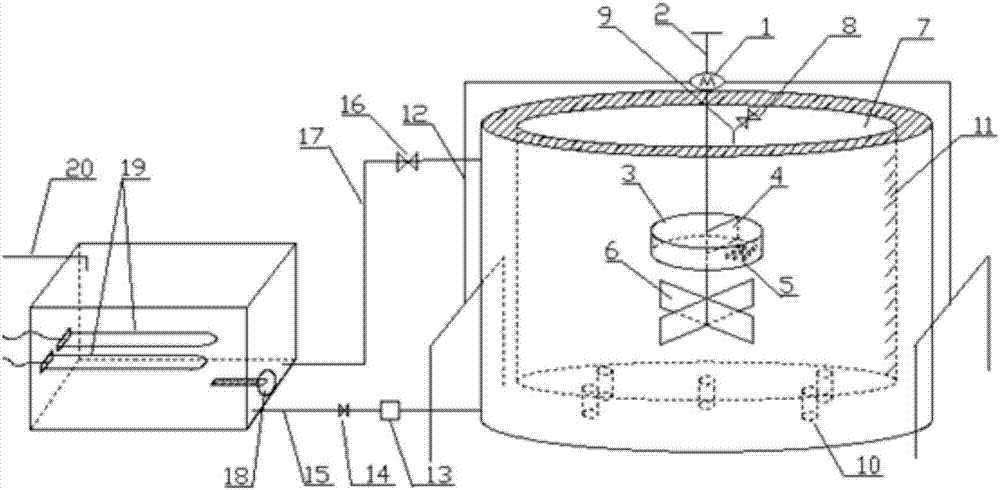 Preparation device for viscoelasticity high-molecular polymer aqueous solution