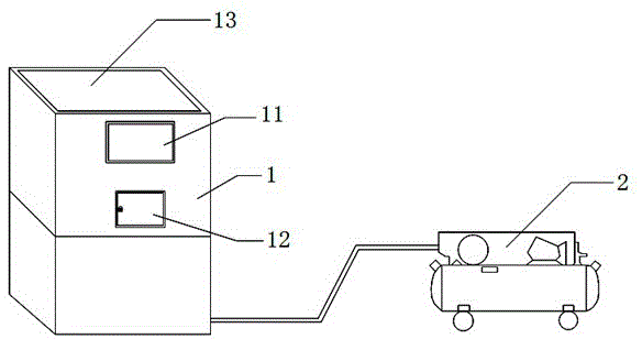 An automatic proportioning equipment for glue and powder for LED packaging