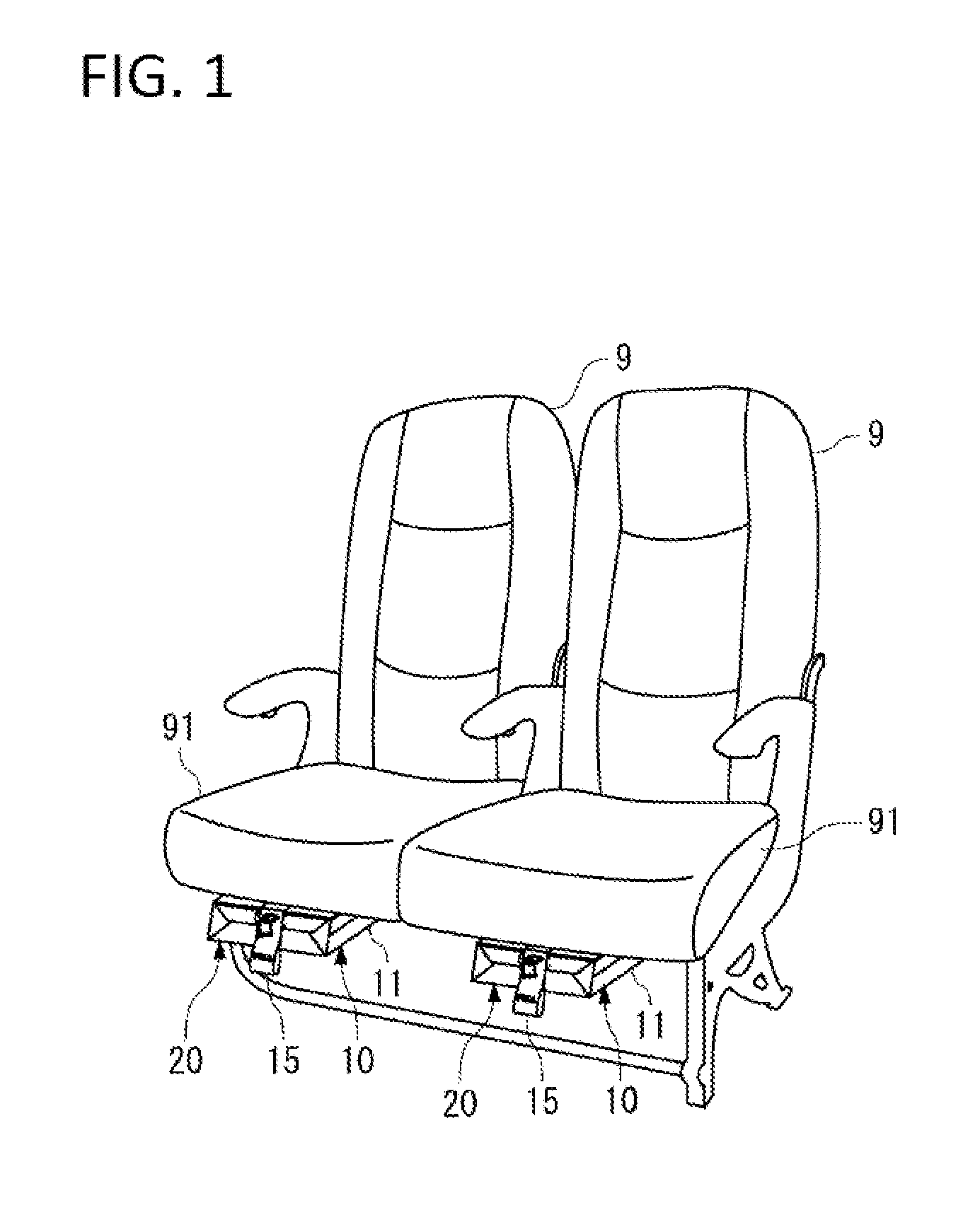 Life jacket case and aircraft