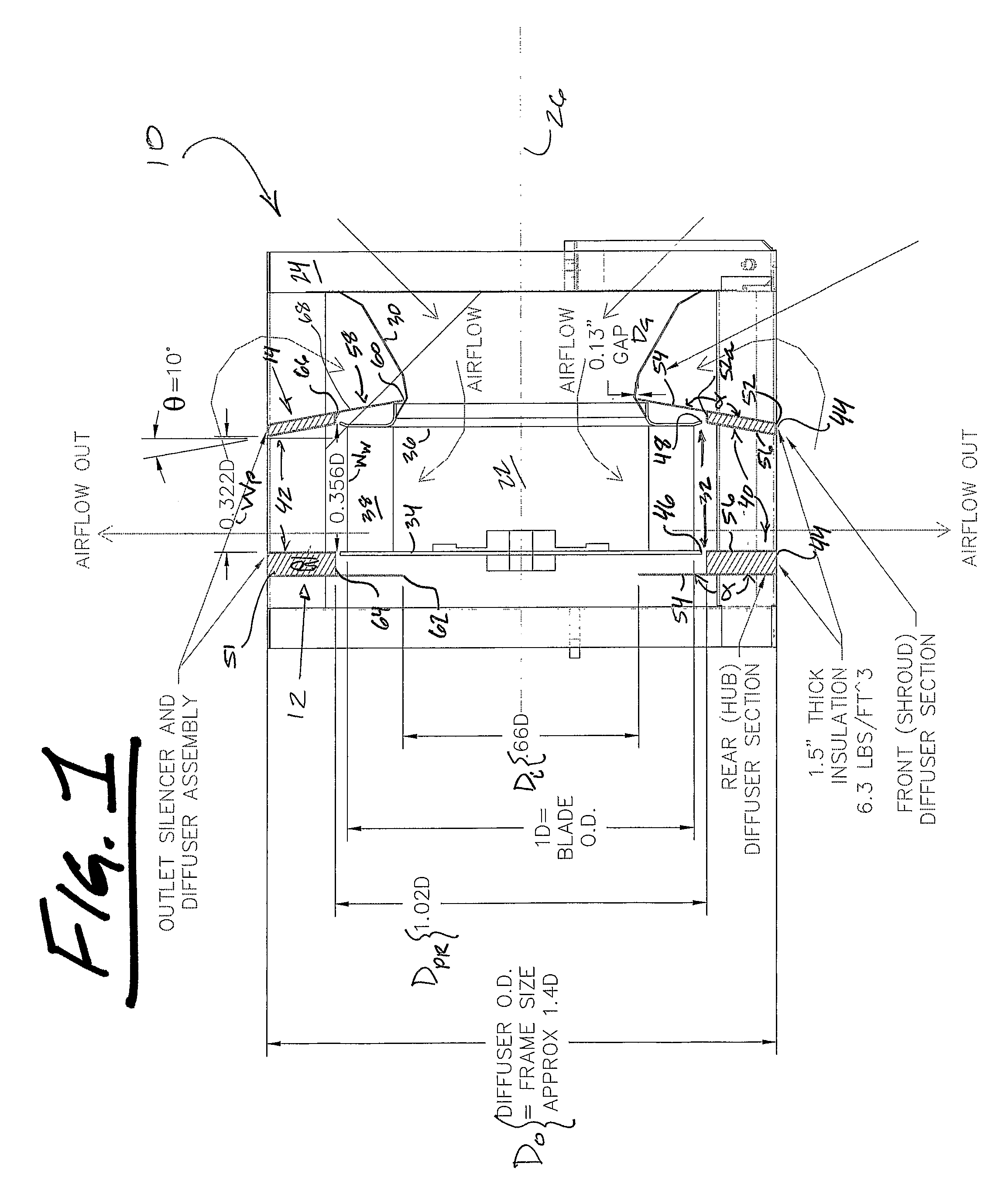 Plenum/plug fan assembly