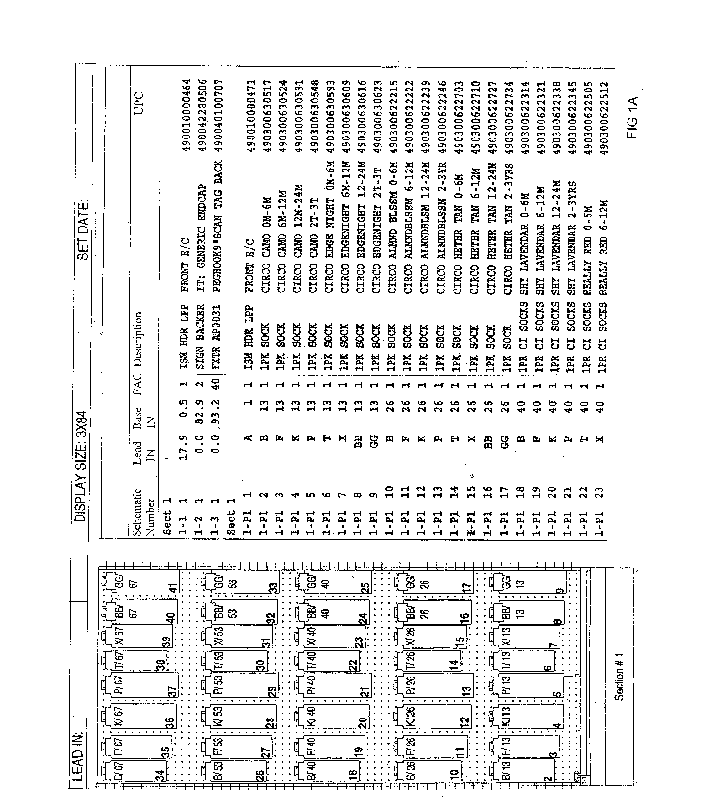 Projected image planogram system