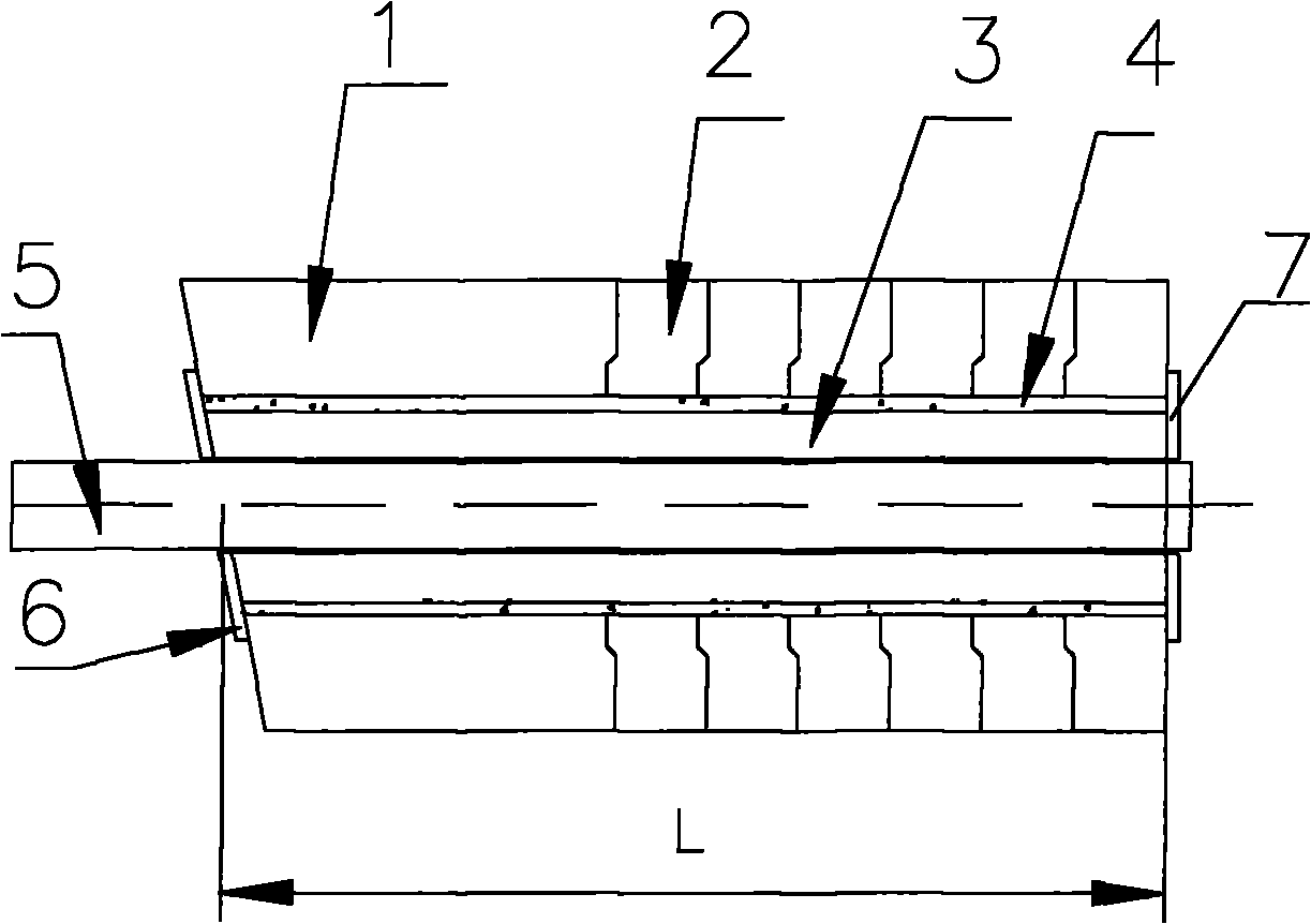 Steel tapping hole assembled outside converter and masonry method thereof