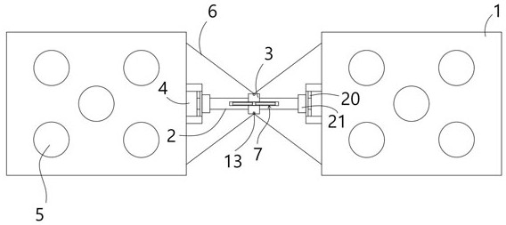 Floating box locking device and wind power platform