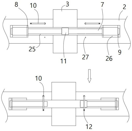 Floating box locking device and wind power platform