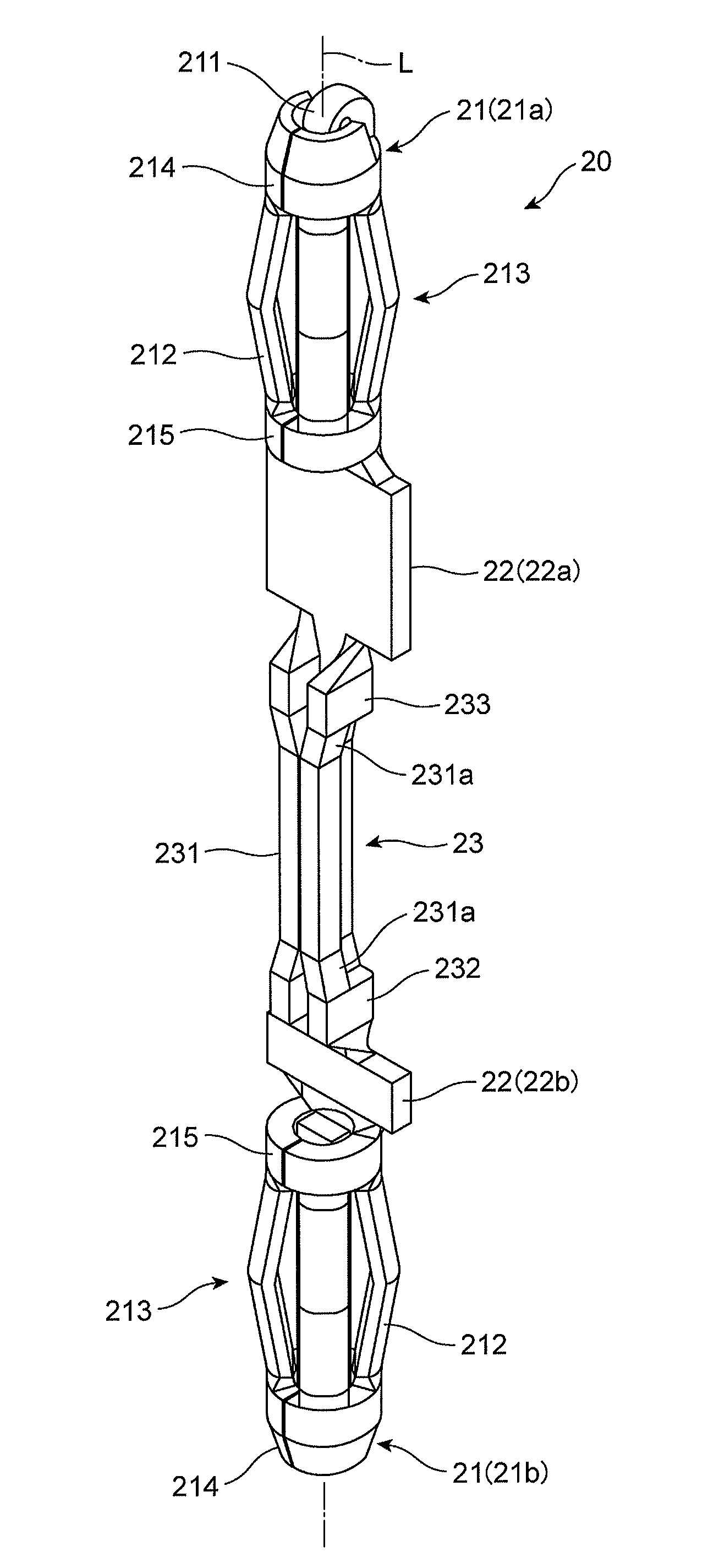 Connector terminal including buffer portion and connector housing used for the same