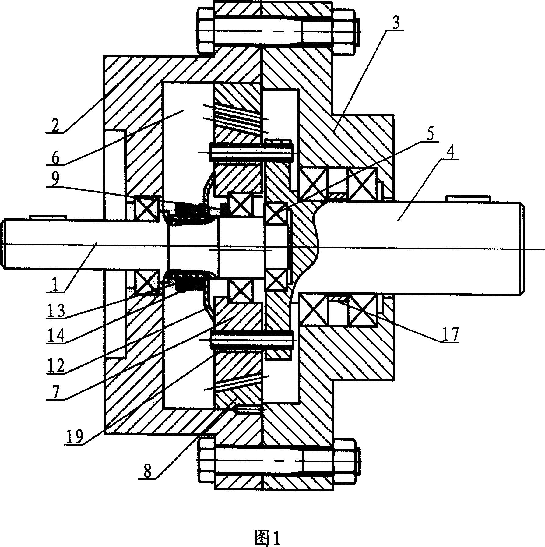 Gare changing thick involute planetary decelerating unit