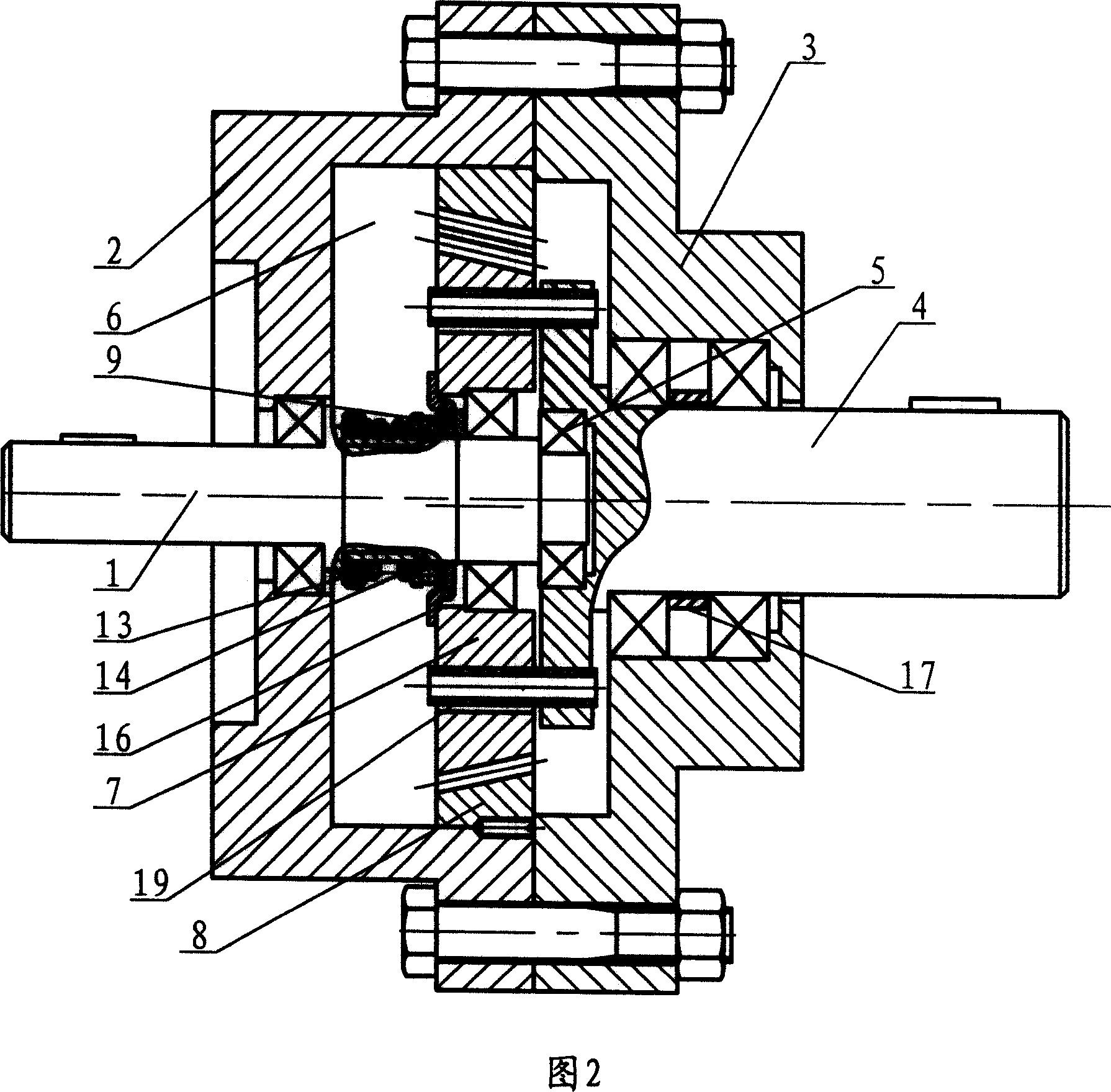 Gare changing thick involute planetary decelerating unit