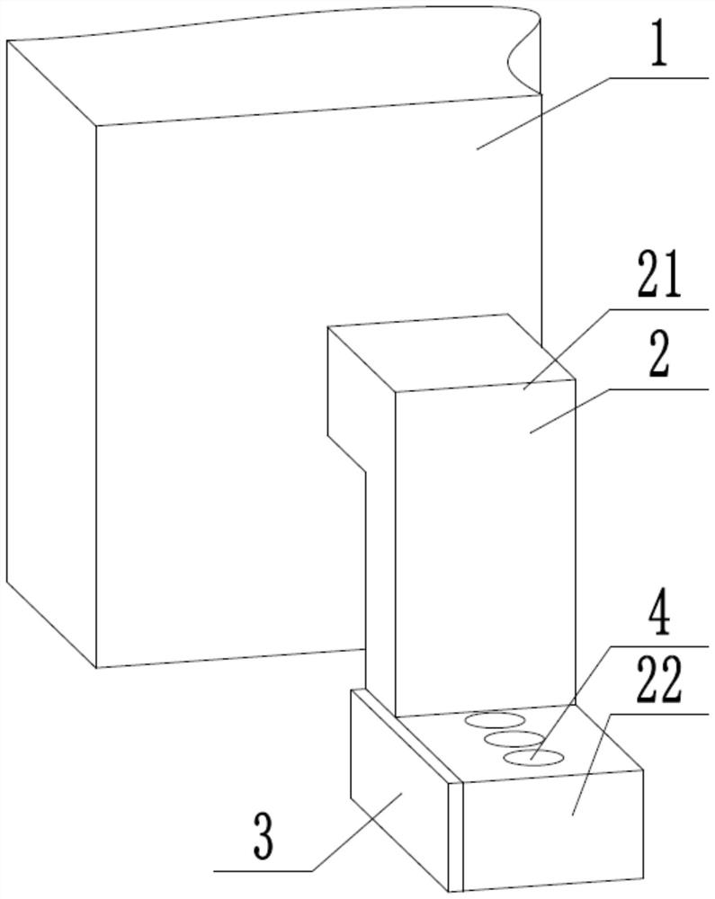 An anti-bridging chip pin