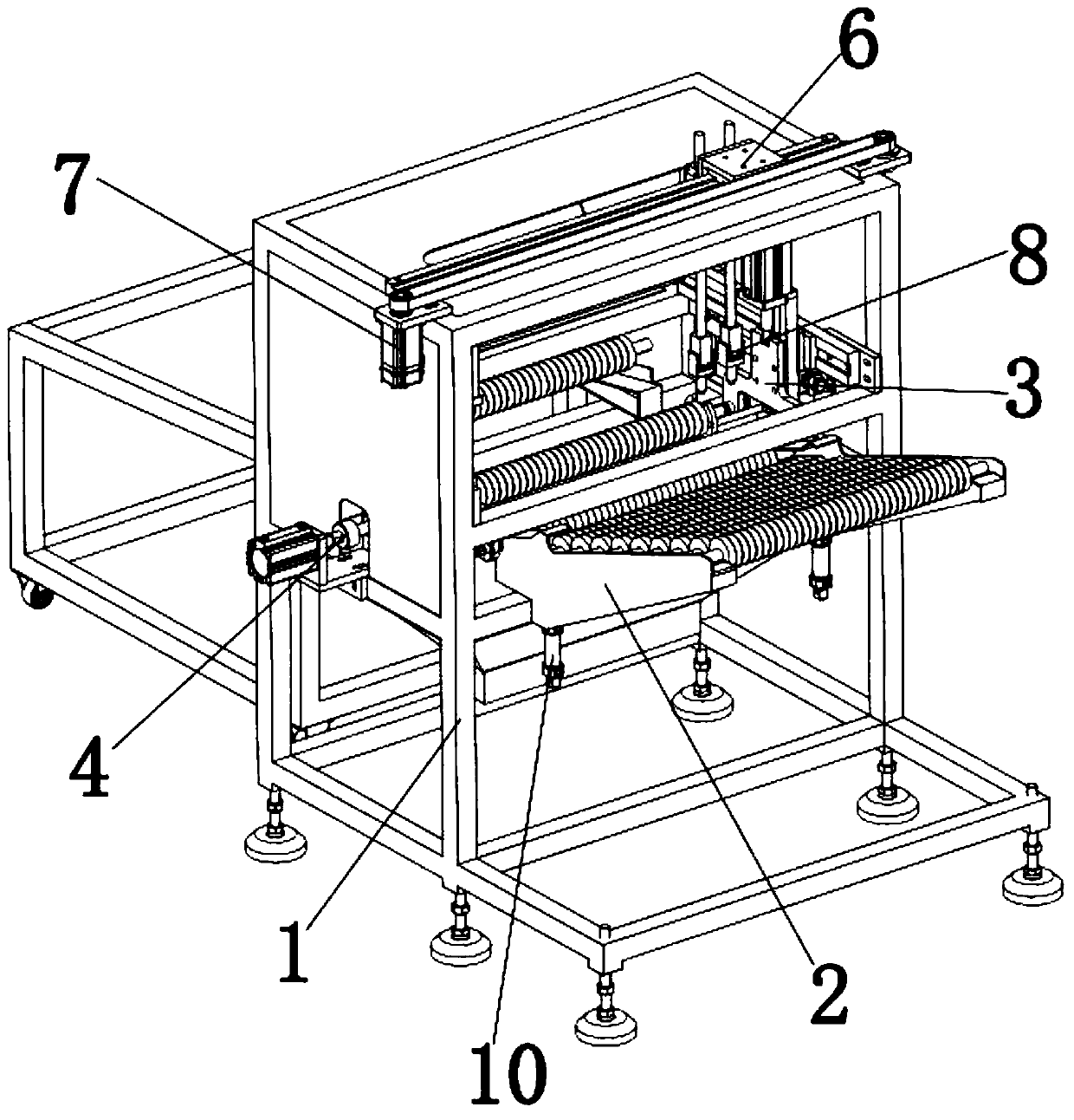 Glue spraying device for rollers