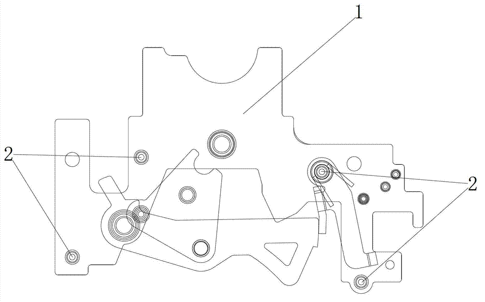 Electric mechanism riveting mould