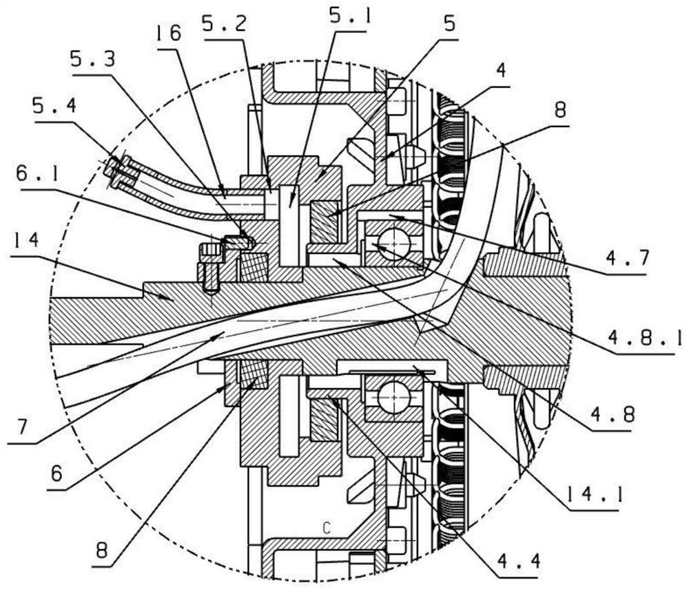 Oil-gas double-cooling motor