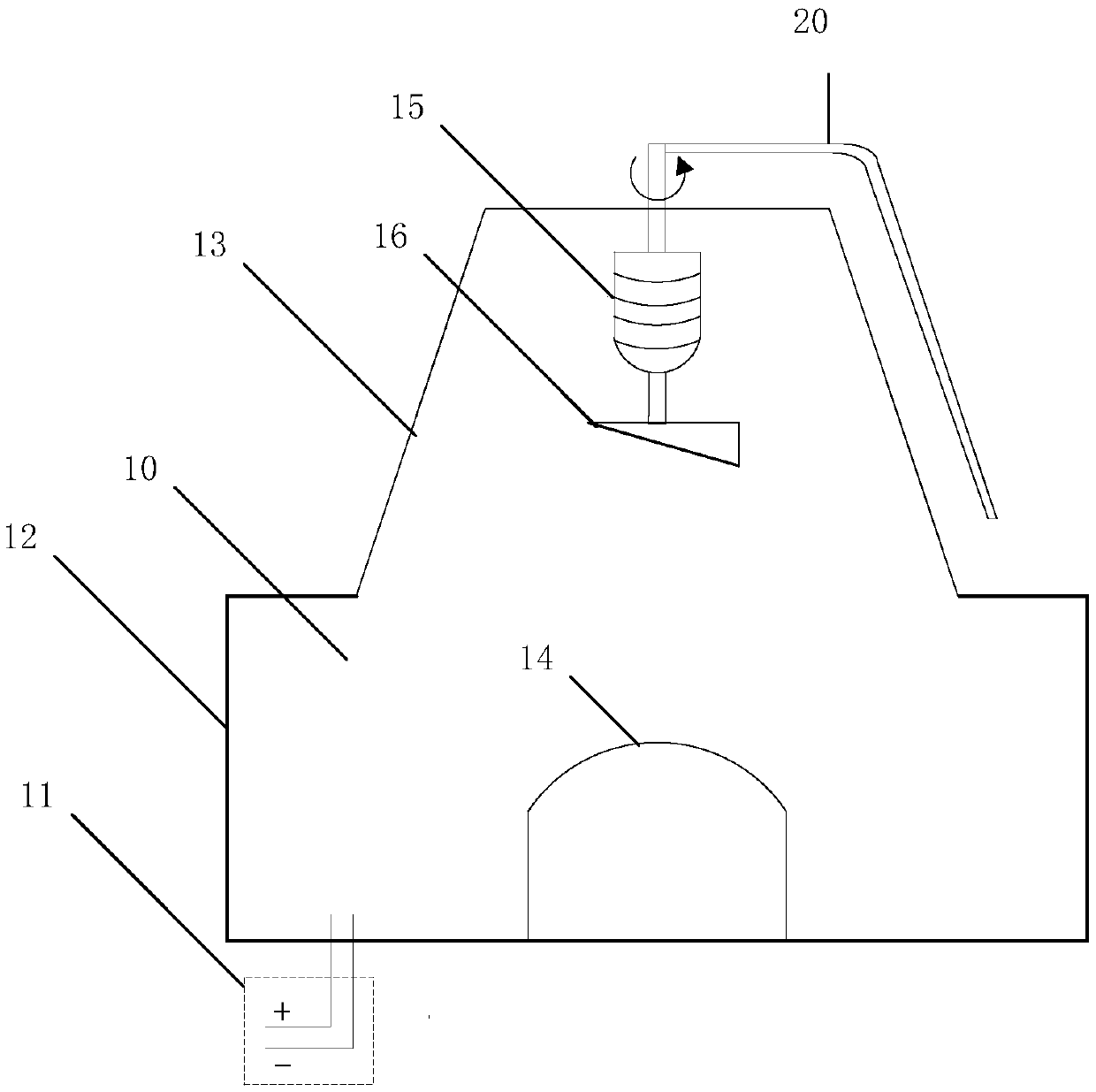 Lidar dust removal device and lidar