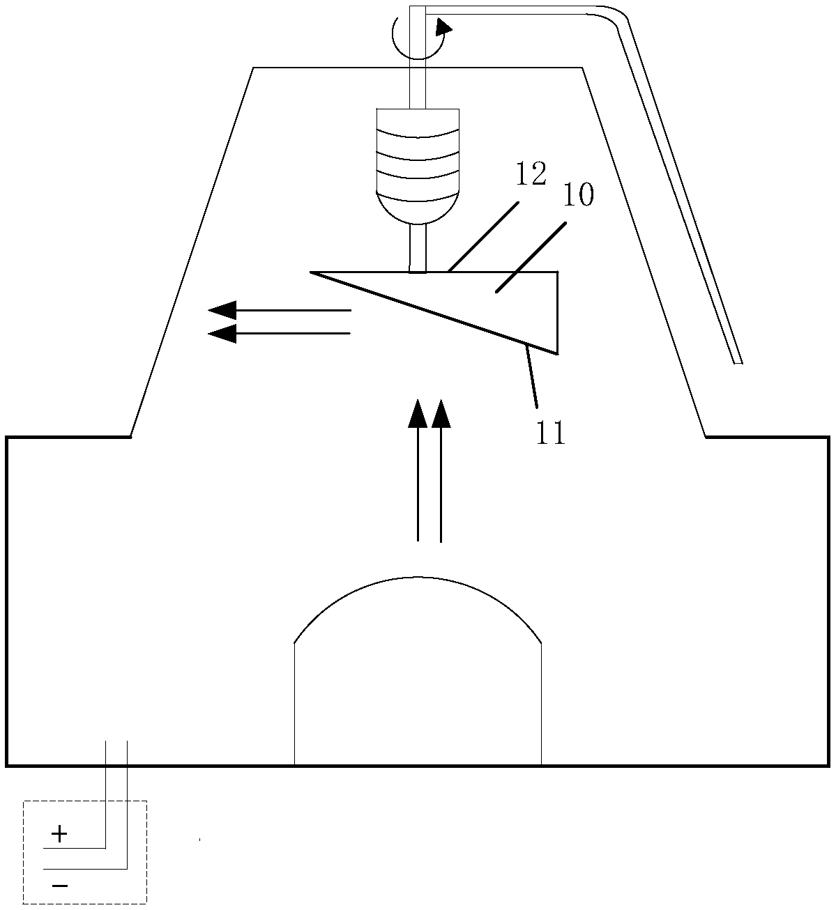 Lidar dust removal device and lidar