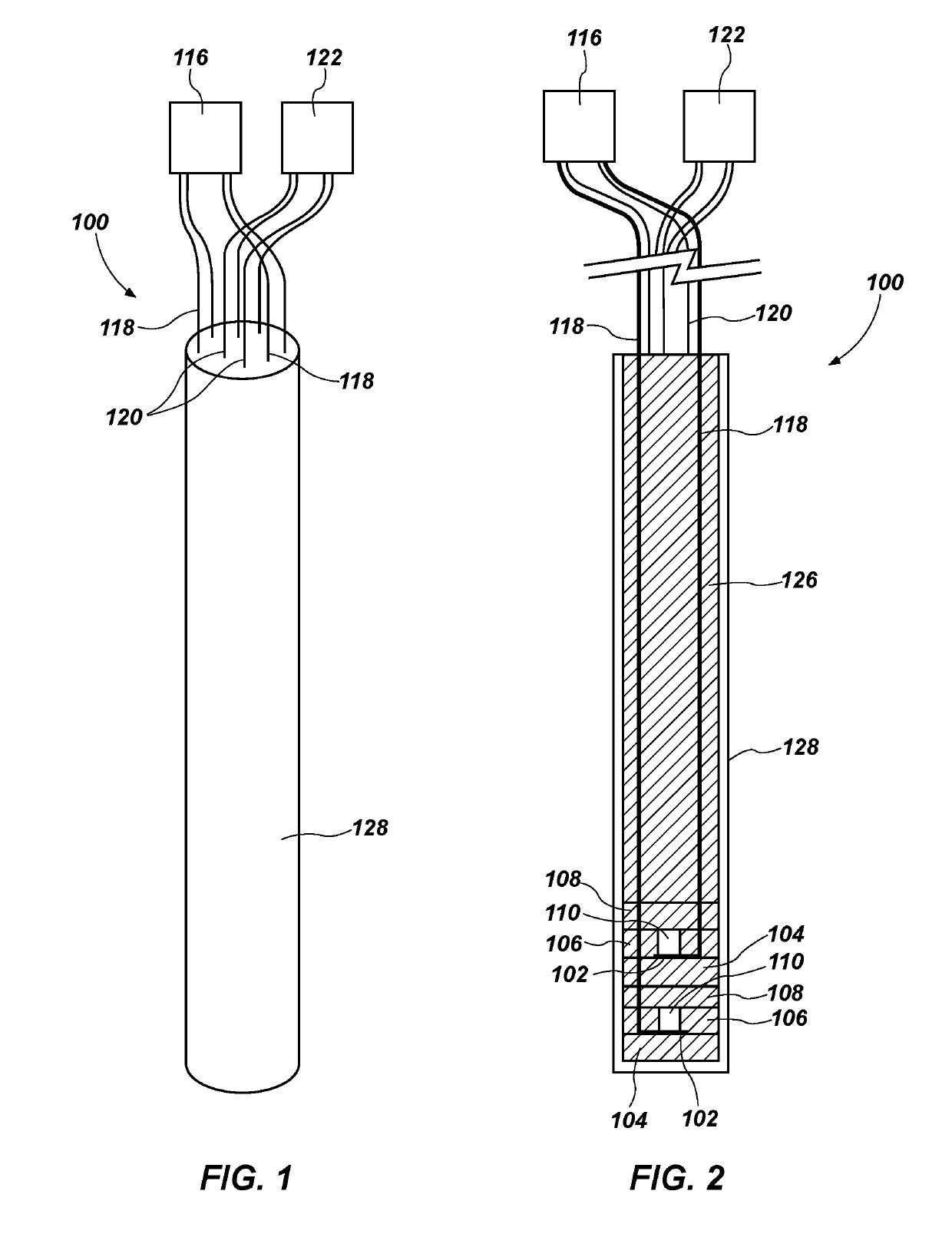 Sensors for measuring thermal conductivity and related methods