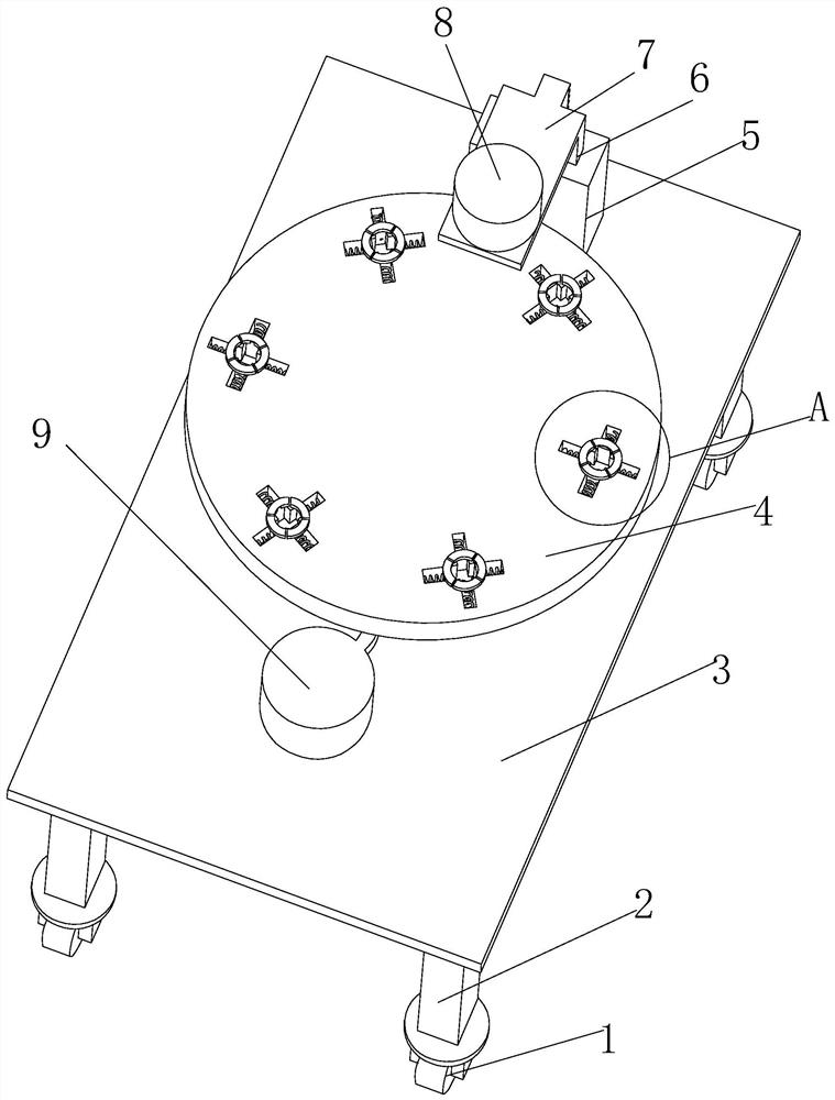 Corner machining device for machining mechanical parts