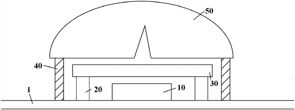 LED device and display device comprising same