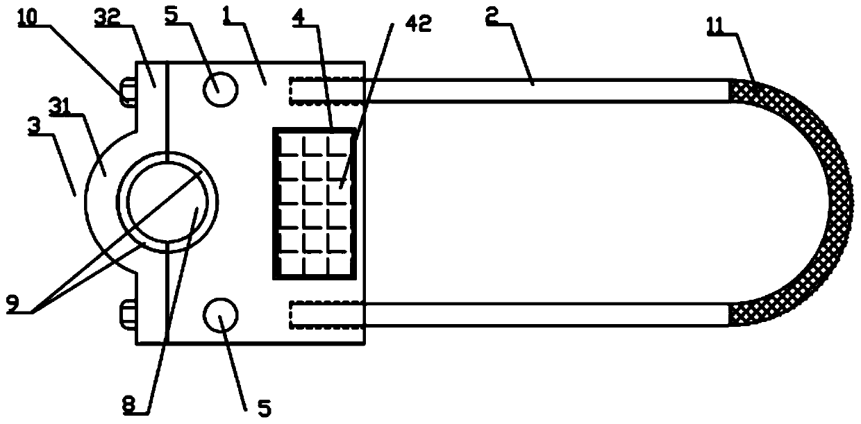 Keyboard type input coded lock made of aluminium magnesium alloy