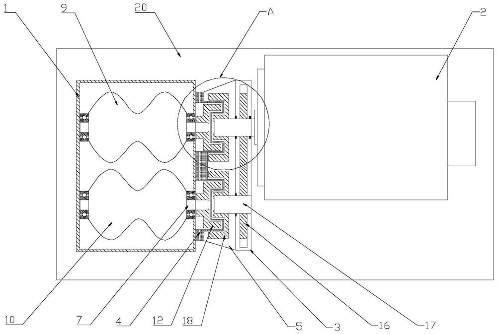 Double-shaft driving compressor system adopting non-contact type shaft coupler