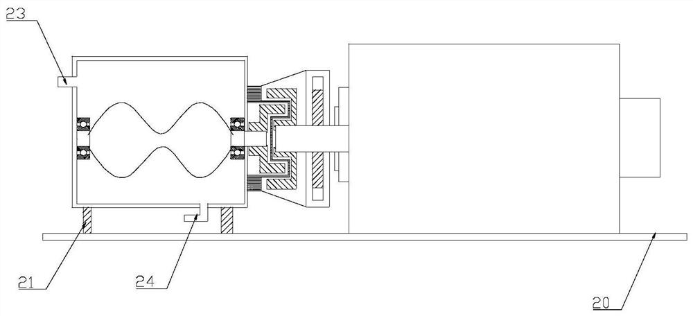 Double-shaft driving compressor system adopting non-contact type shaft coupler