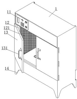 Clean type air drying device for food processing