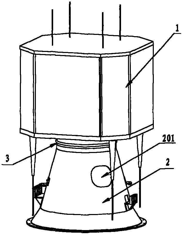 Method for separating satellite and rocket separation electric connector by redundancy backup