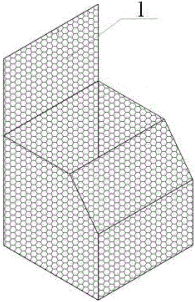 Modular biological permeable dam and construction method thereof