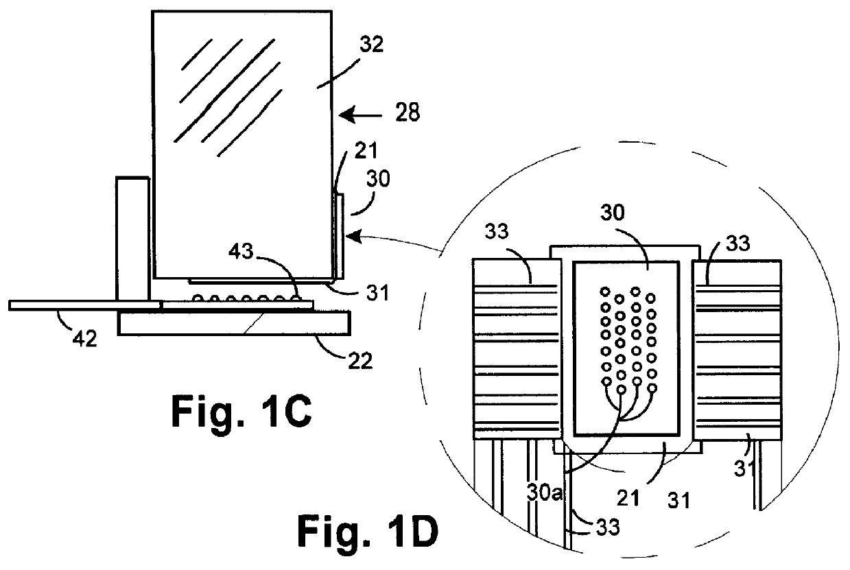 Method and apparatus for inhibiting electrically induced ink build-up on flexible, integrated circuit connecting leads, for thermal ink jet printer heads