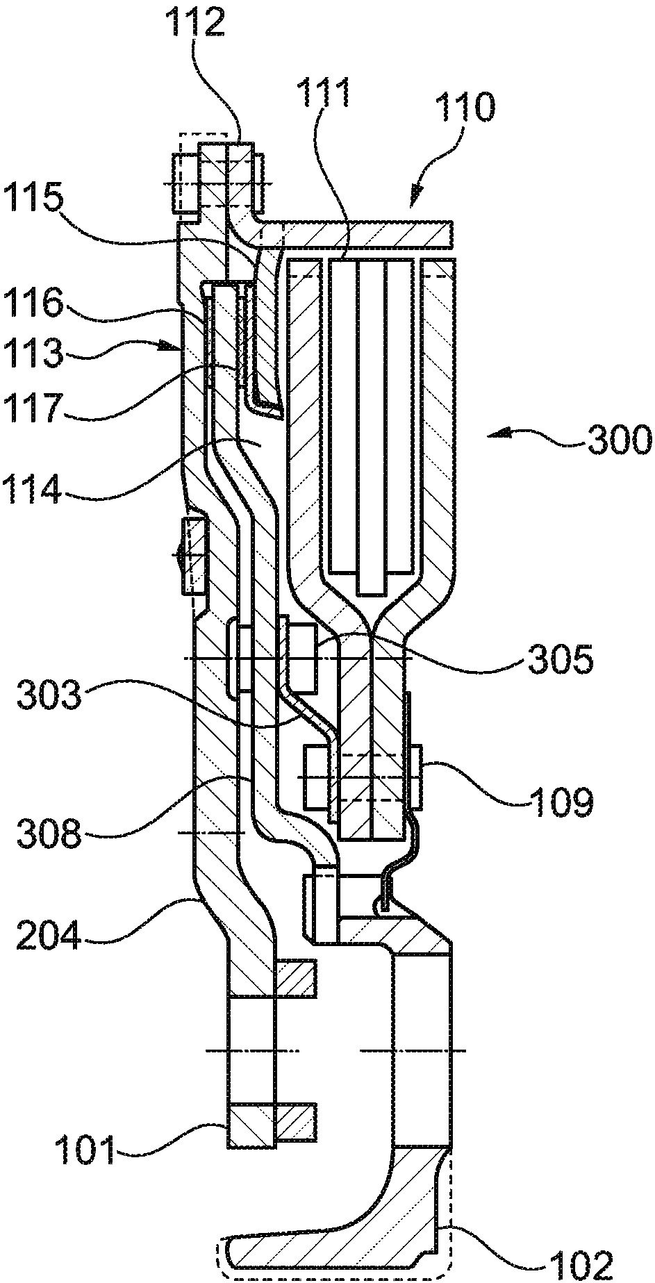 Decoupled centrifugal pendulum for a device for transmitting torque