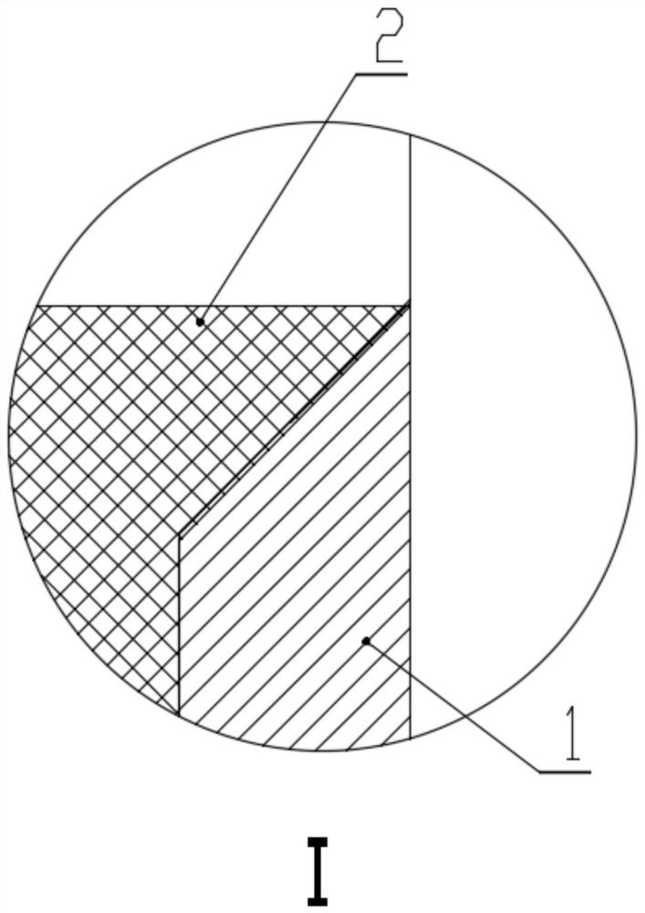 An overflow brick structure adapting to high temperature creep