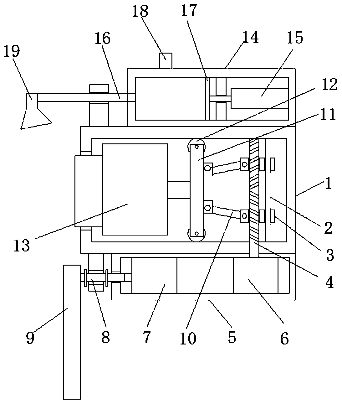 A car headlight with dust removal function