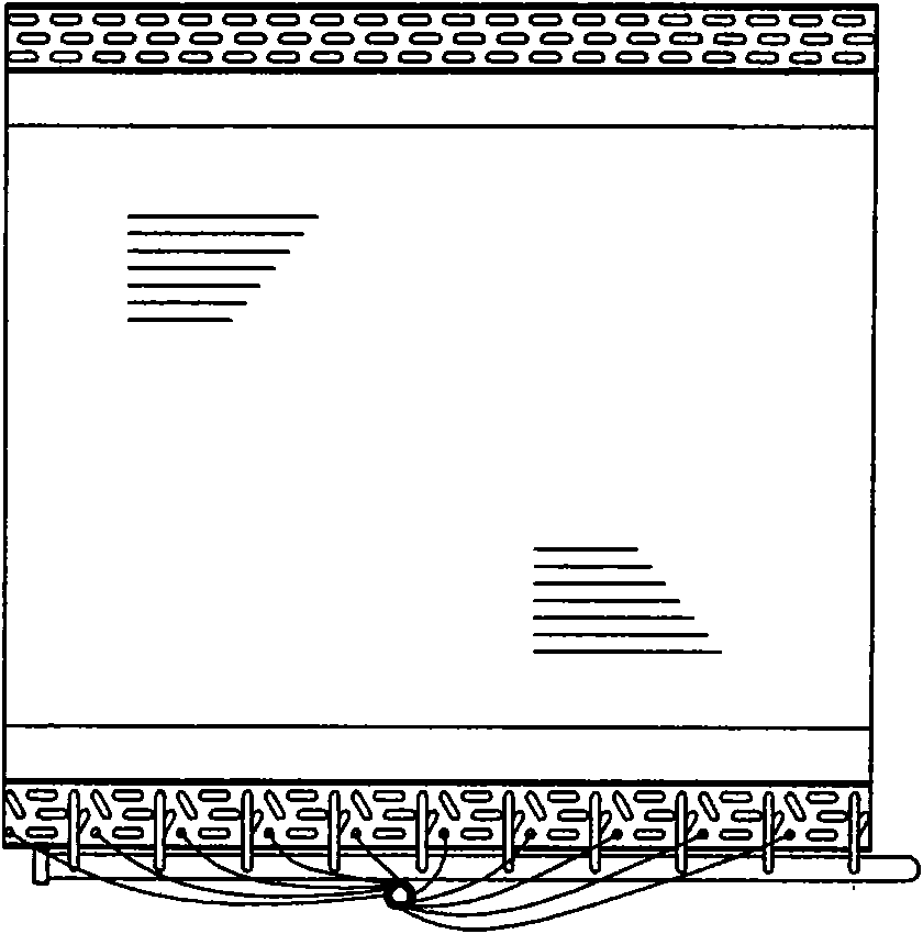 Horizontal U-shaped fin tube heat exchanger of air source heat pump and fixing mode thereof