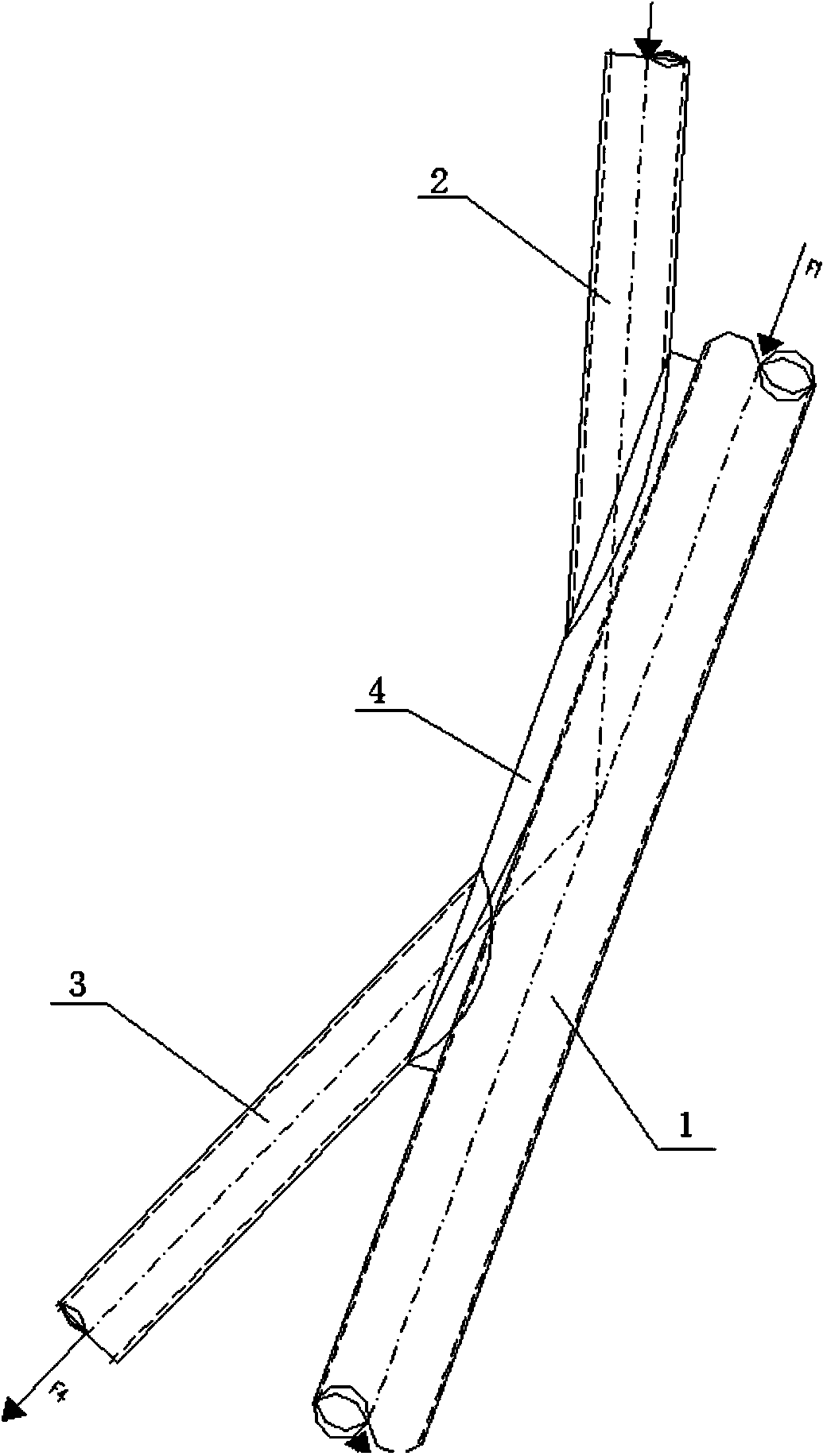 Steel tube joint