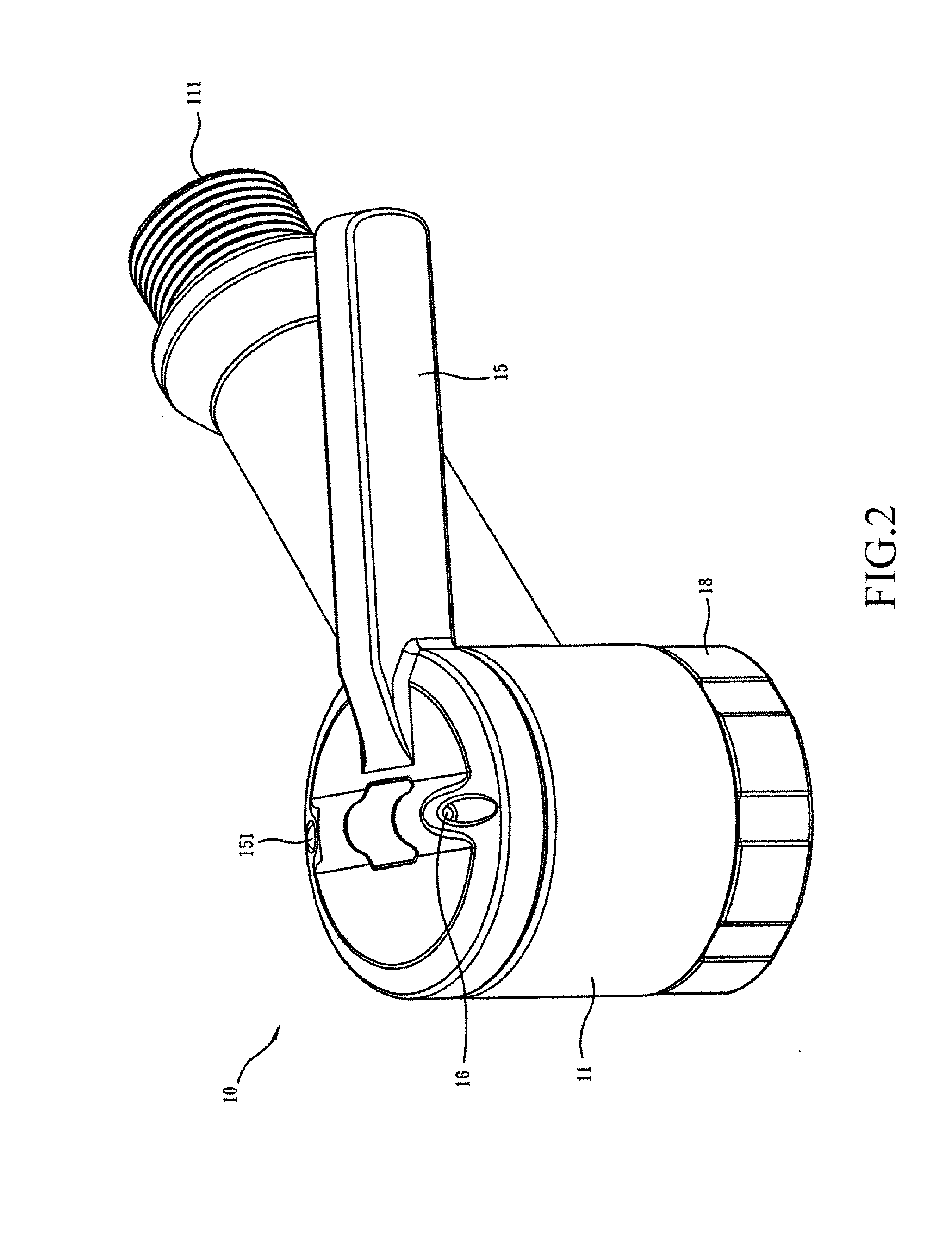 Horizontally-triggerable inflation connector