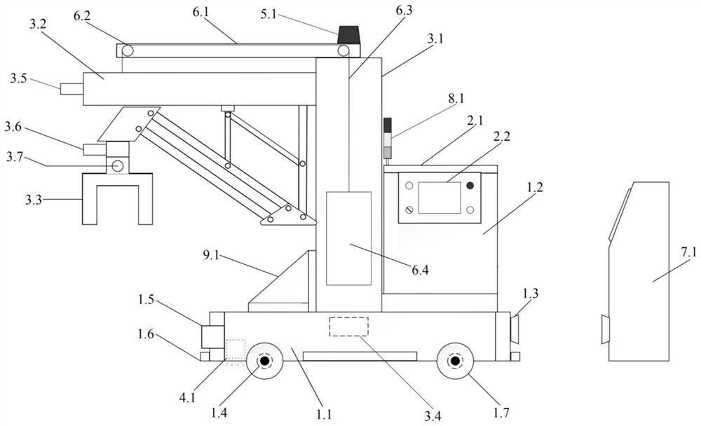 Mobile carrying robot system and control method thereof