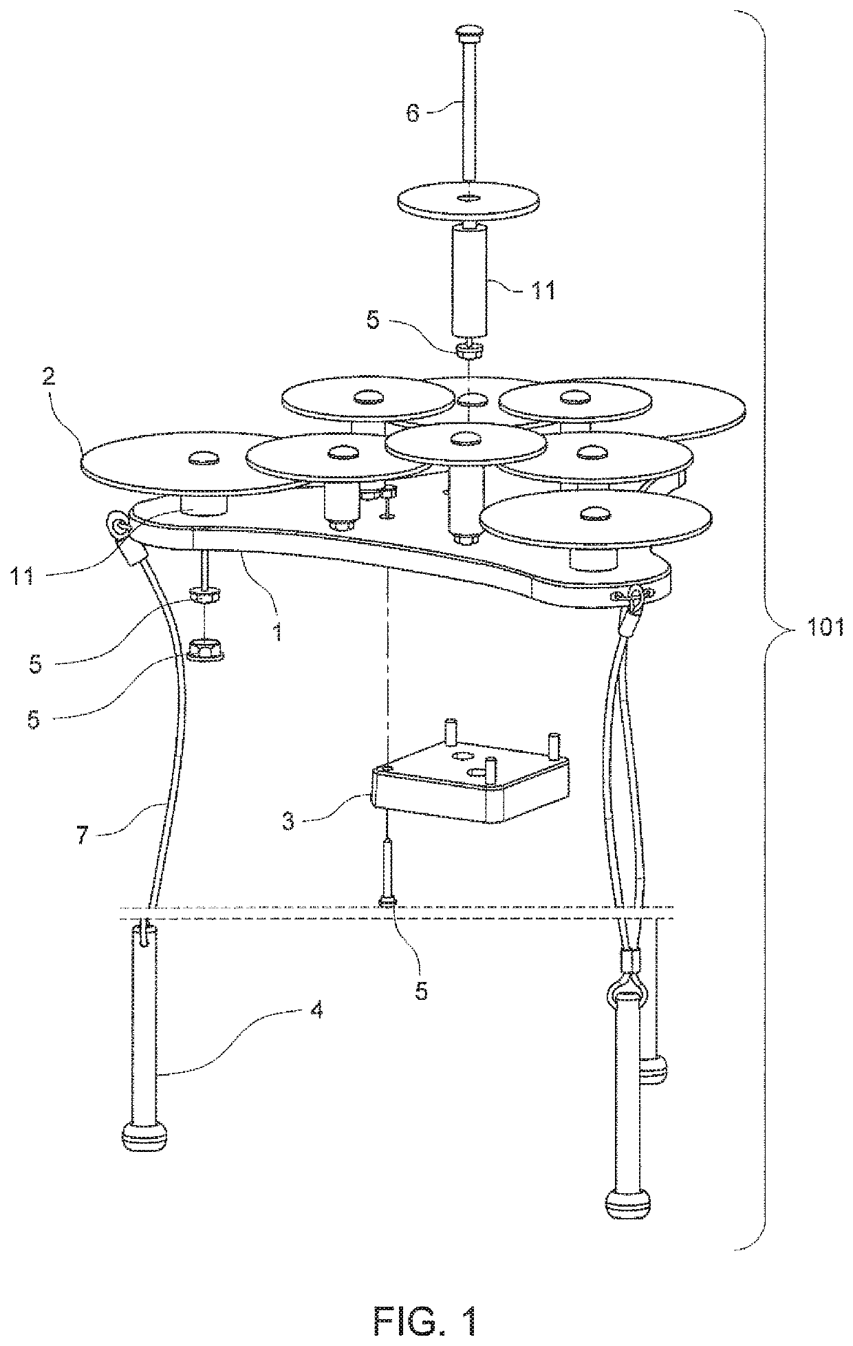 Percussion musical instruments for outdoor installation