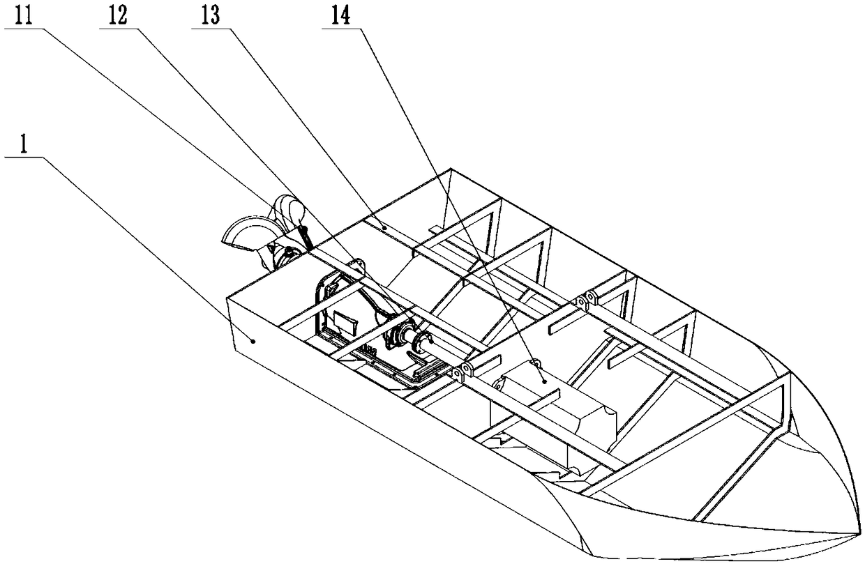 A wave adaptive unmanned surface robot