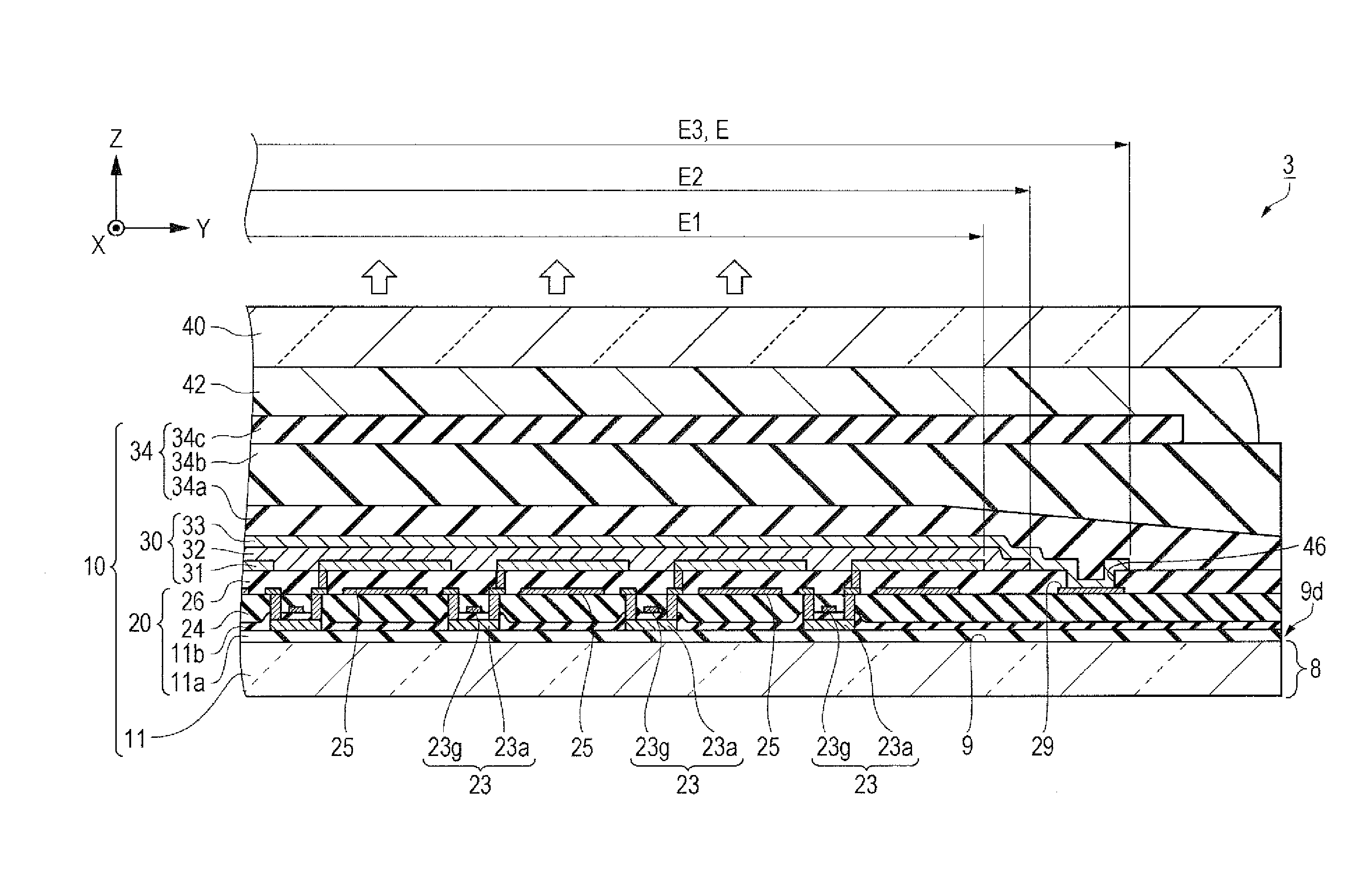 Electro-optic device, method of manufacturing electro-optic device, and electronic apparatus