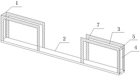 A bicycle parking rack