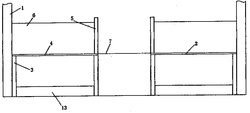 High-bed breeding sheep cot