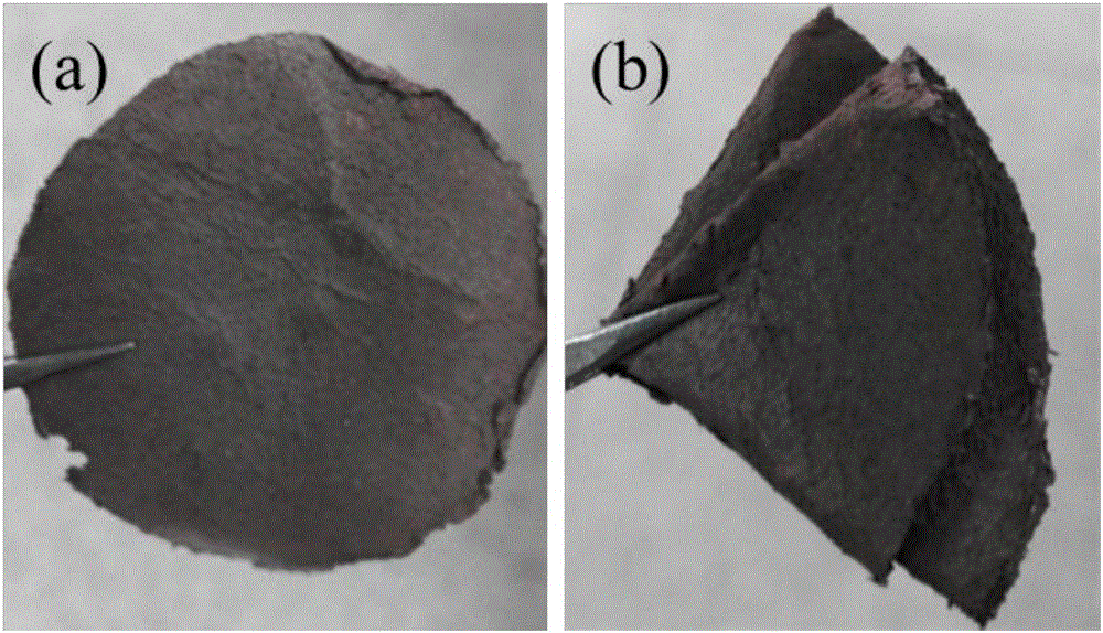 Preparation method of self-support lithium ion battery cathode material