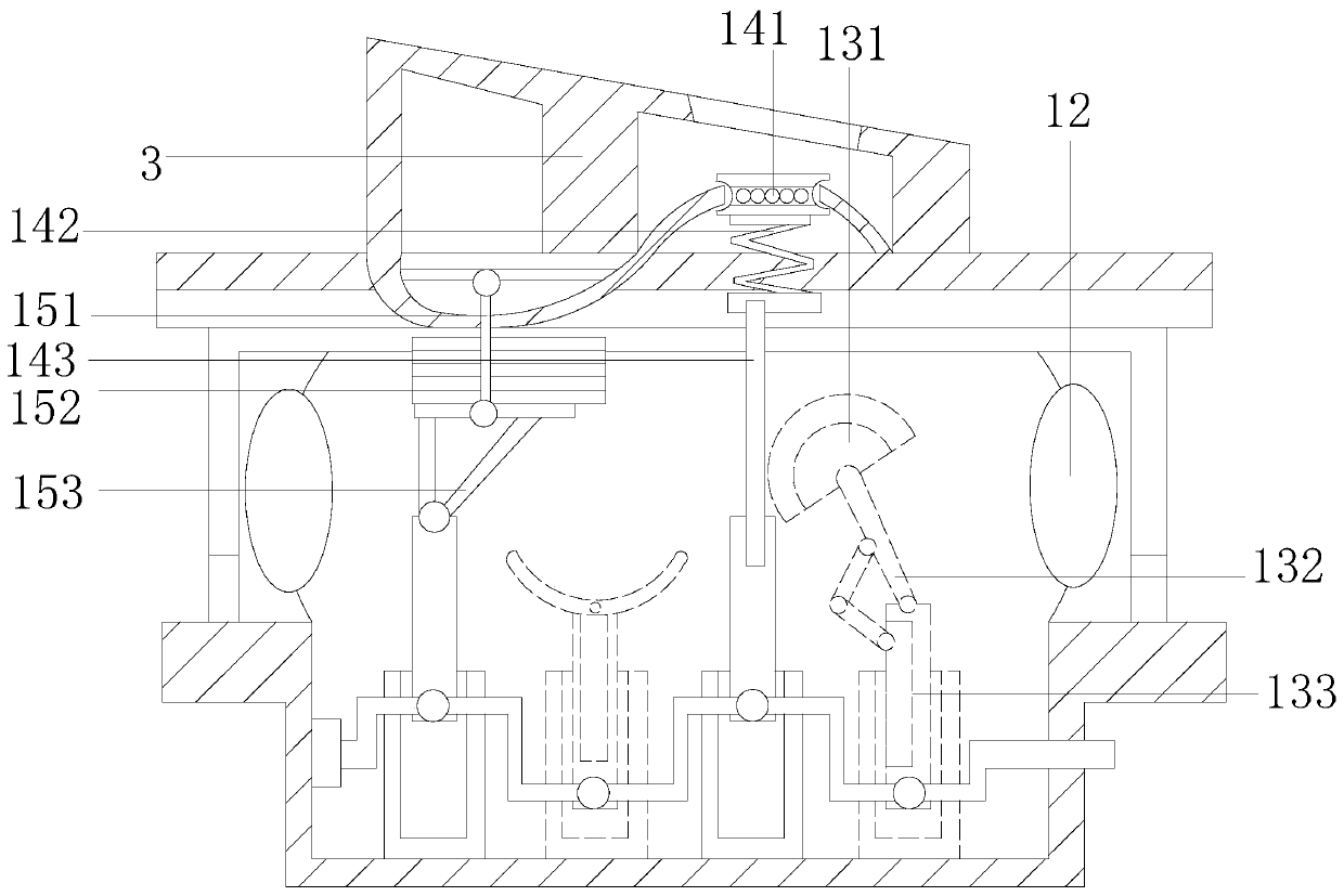 Punching die for splay mark dressing and ring-cutting tipping of commode plate of medical bed board