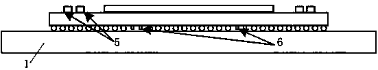 Fine-pitch BGA novel packaging structure and filter capacitor design method