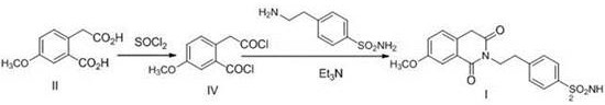 Preparation method of gliquidone intermediate