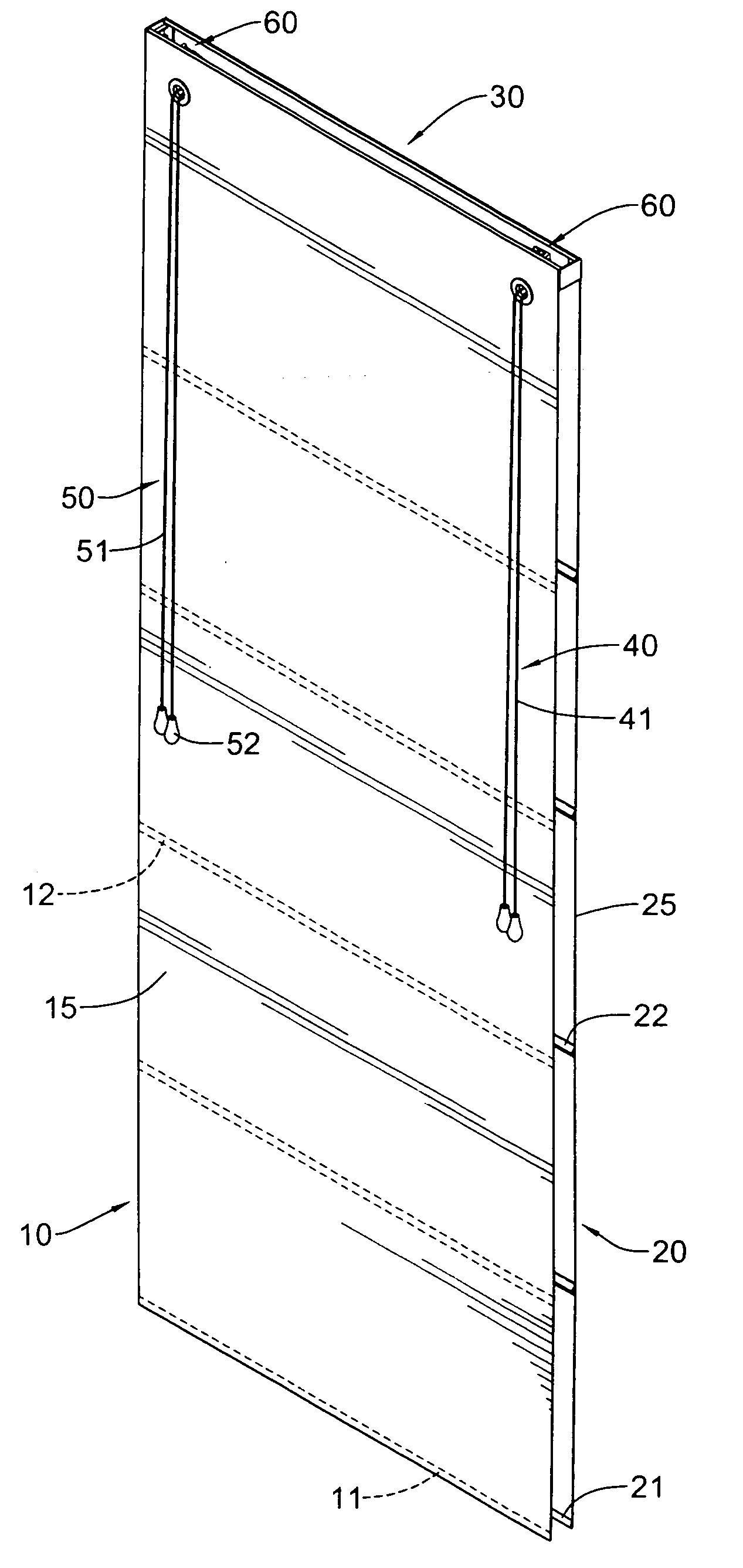 Retractable window shade with multiple shading gradations