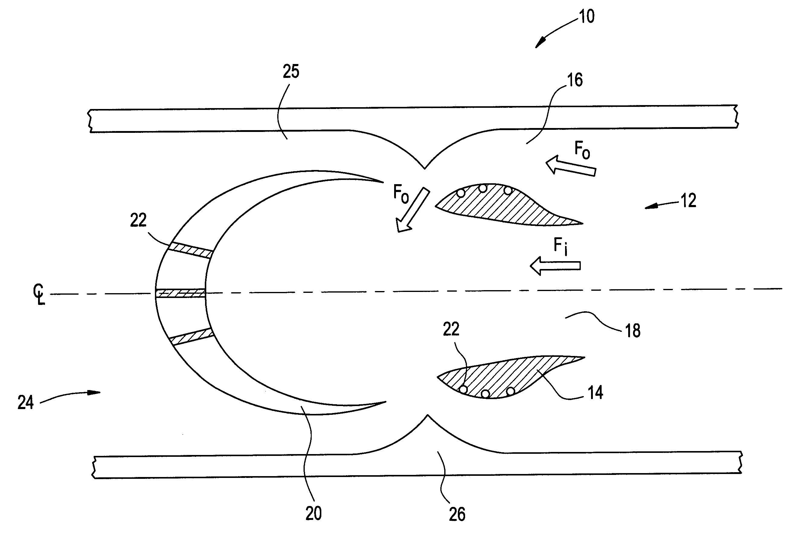 Naturally aspirated fluidic control for diverting strong pressure waves