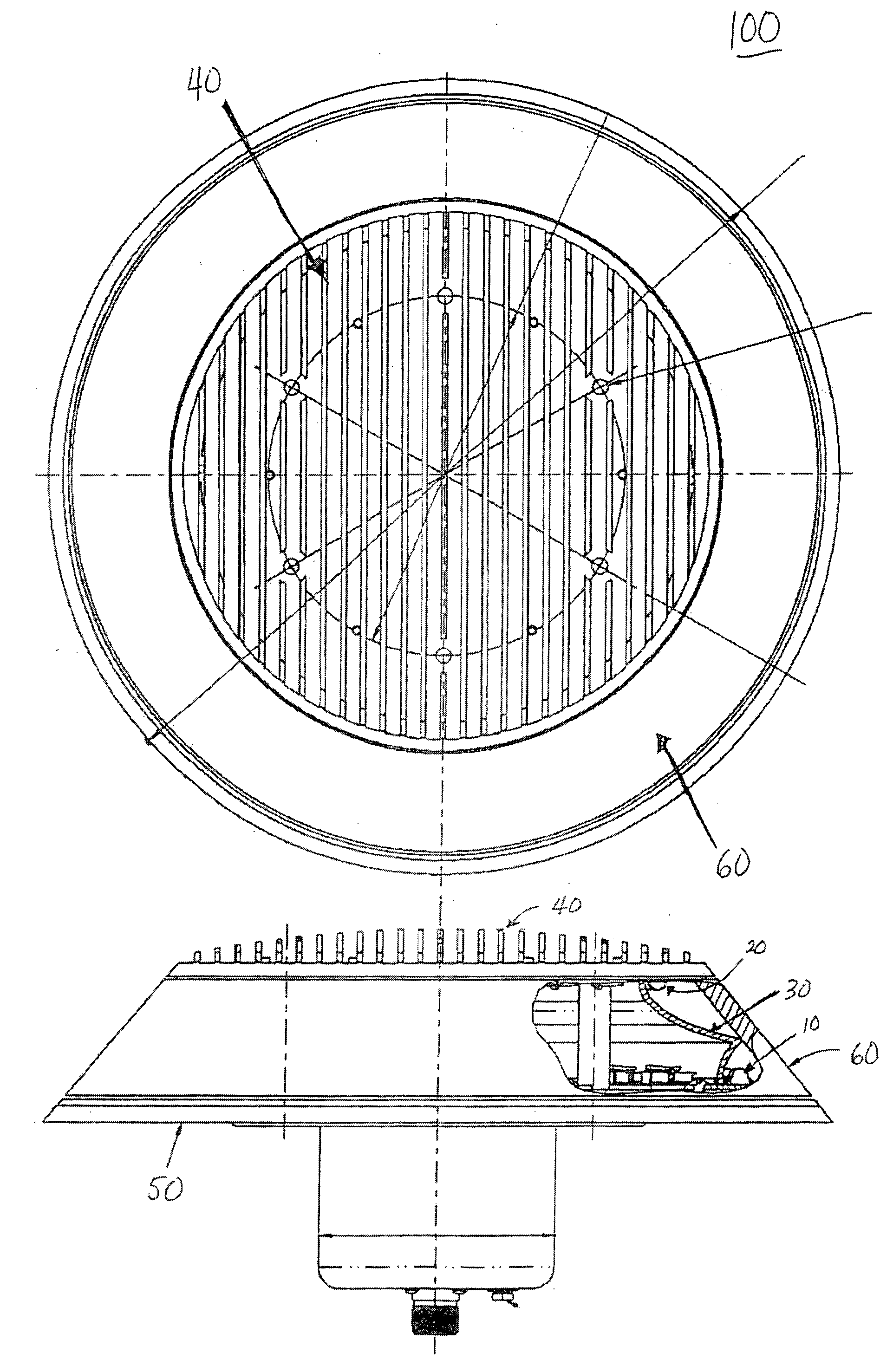 Body mounted LED-based anti-collision light for aircraft