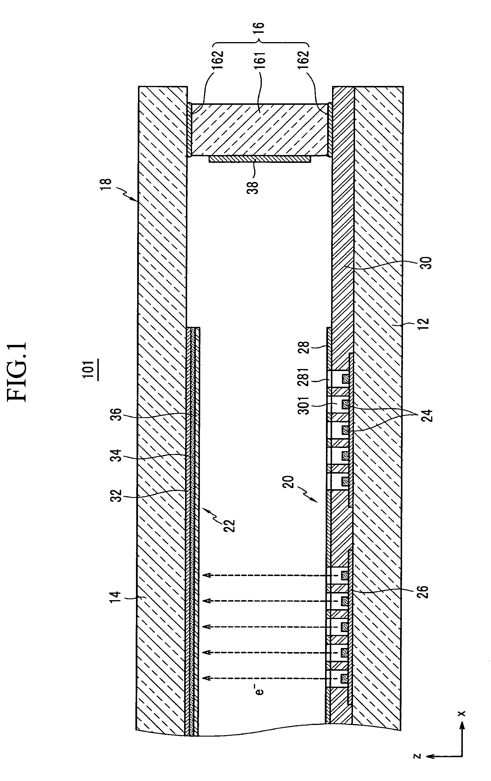 Light emission device and display device using the light emission device as a light source