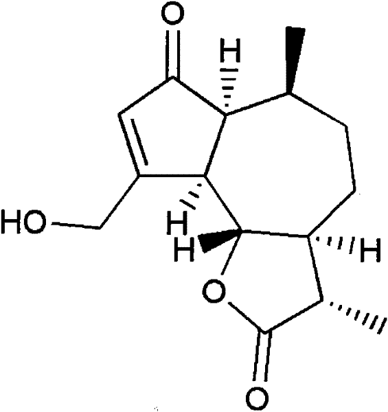 Preparation method and application of guaiacane-type sesquiterpene