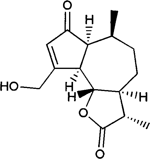 Preparation method and application of guaiacane-type sesquiterpene